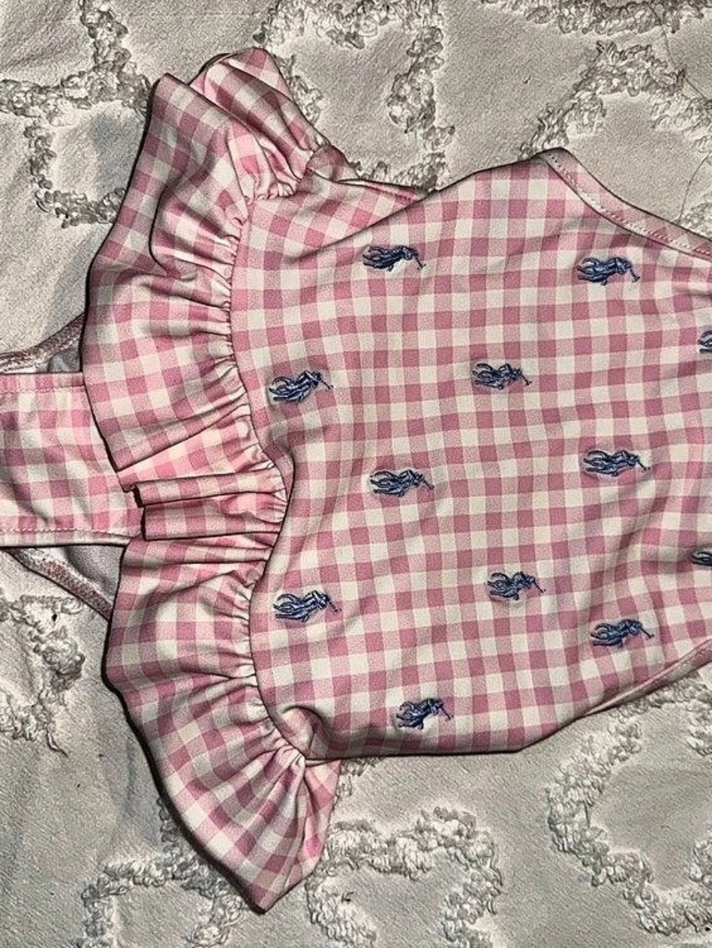 Polo Pony Ruffled One-Piece Swimsuit